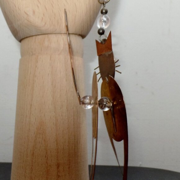 Super Cool Mixed Metal Hanging Cat Ornament shipper39 shipper39 (3 - Picture 5 of 12